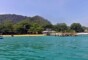 View from the sea of a Koh Lon Island Beach on the west coast