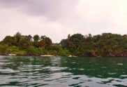 View of Koh Tapao Noi Island Beach from the sea